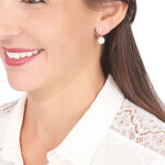 Bijoux D'oreilles Norah Or Jaune Perle De Culture Et Oxyde - Piercings d'oreilles Femme | Marc Orian