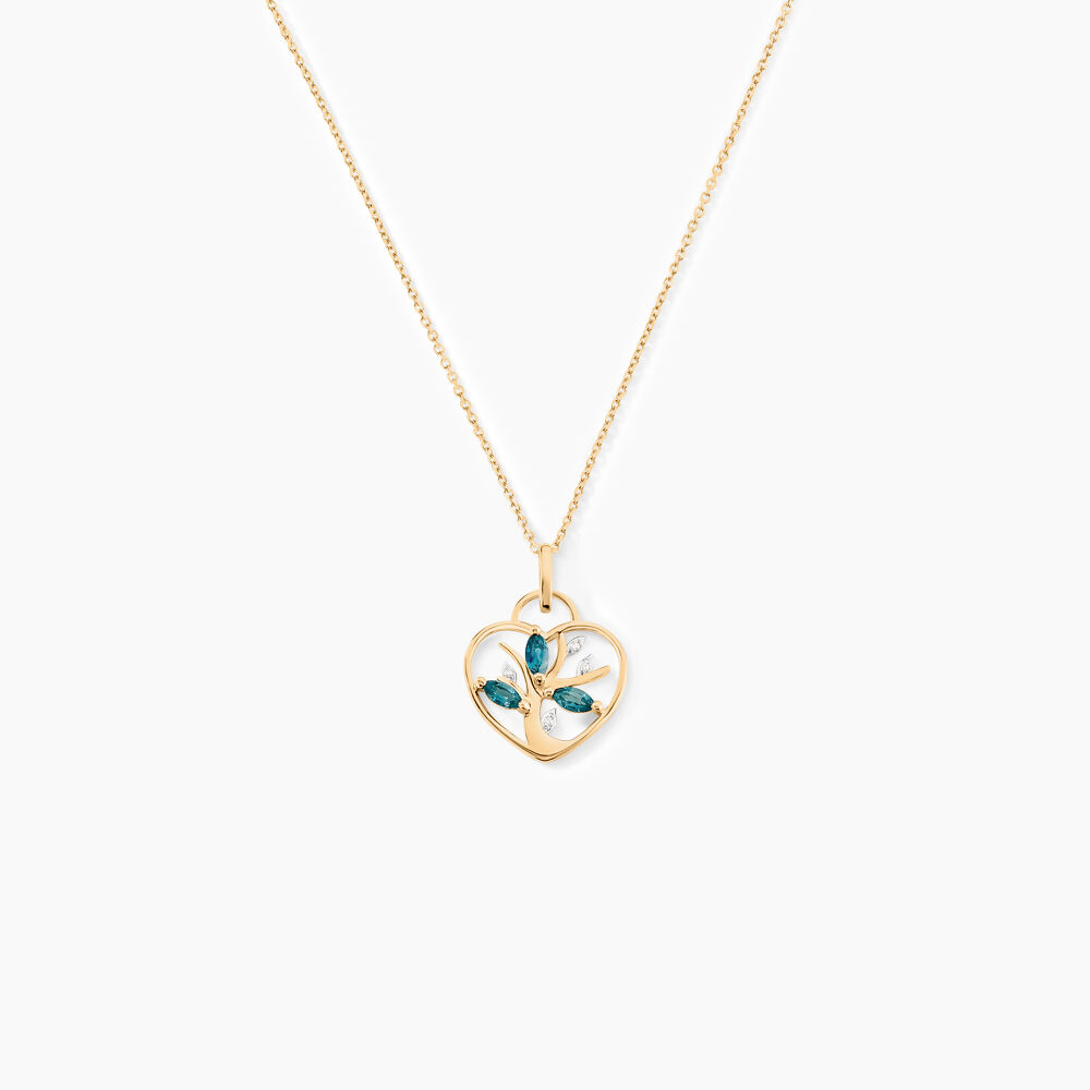 Pendentif Baylee Or Jaune Topaze Oxyde De Zirconium - Pendentifs Femme | Marc Orian
