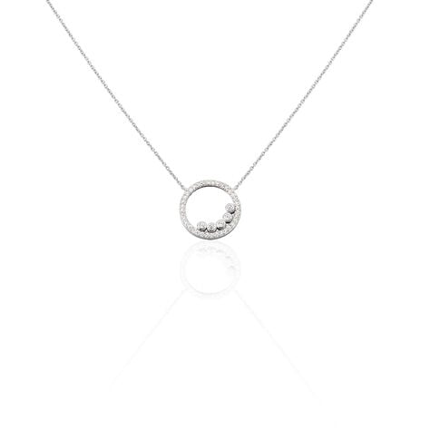 Collier Lydiana Argent Blanc Oxyde De Zirconium - Colliers avec pierres Femme | Marc Orian