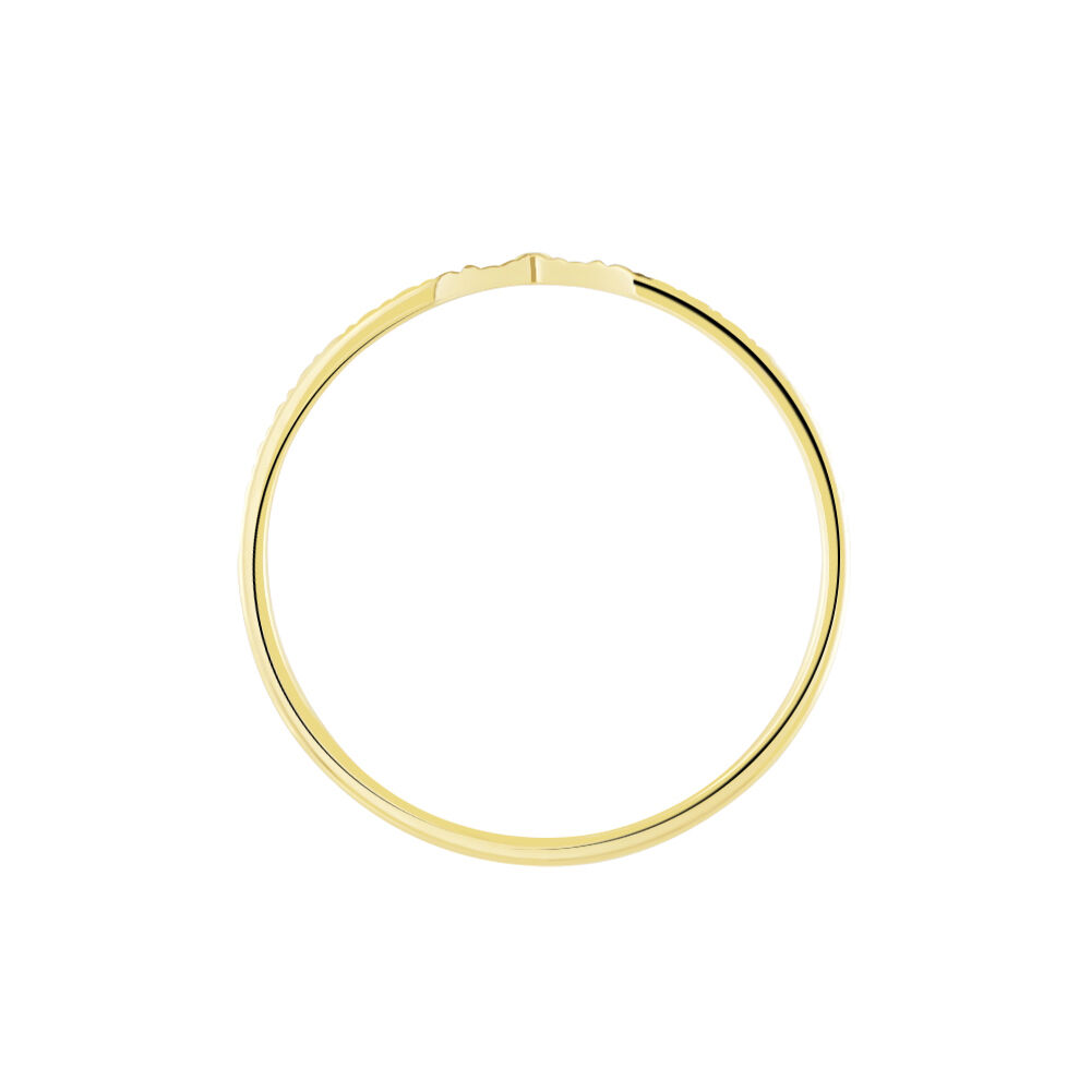 Alliance Or Jaune Diamantee - Alliances duo Unisex | Marc Orian