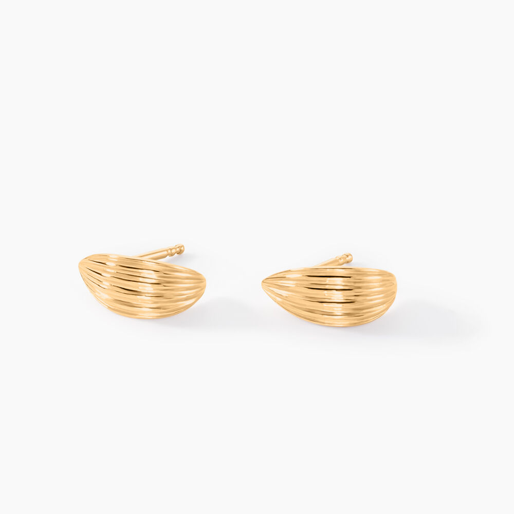 Boucles D'oreilles Puces Acapulco Plaqu&eacute; Or Jaune - Puces Femme | Marc Orian