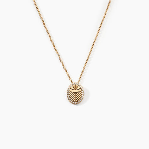 Collier Dixie Plaqué Or Doré Oxyde De Zirconium - Colliers avec pierres Femme | Marc Orian