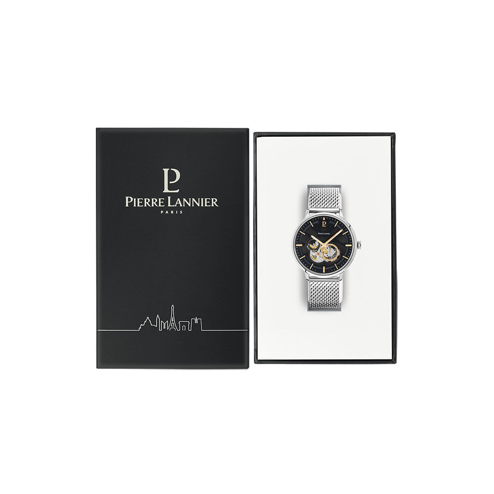 Montre Pierre Lannier Trio Noir - Montres automatiques Homme | Marc Orian