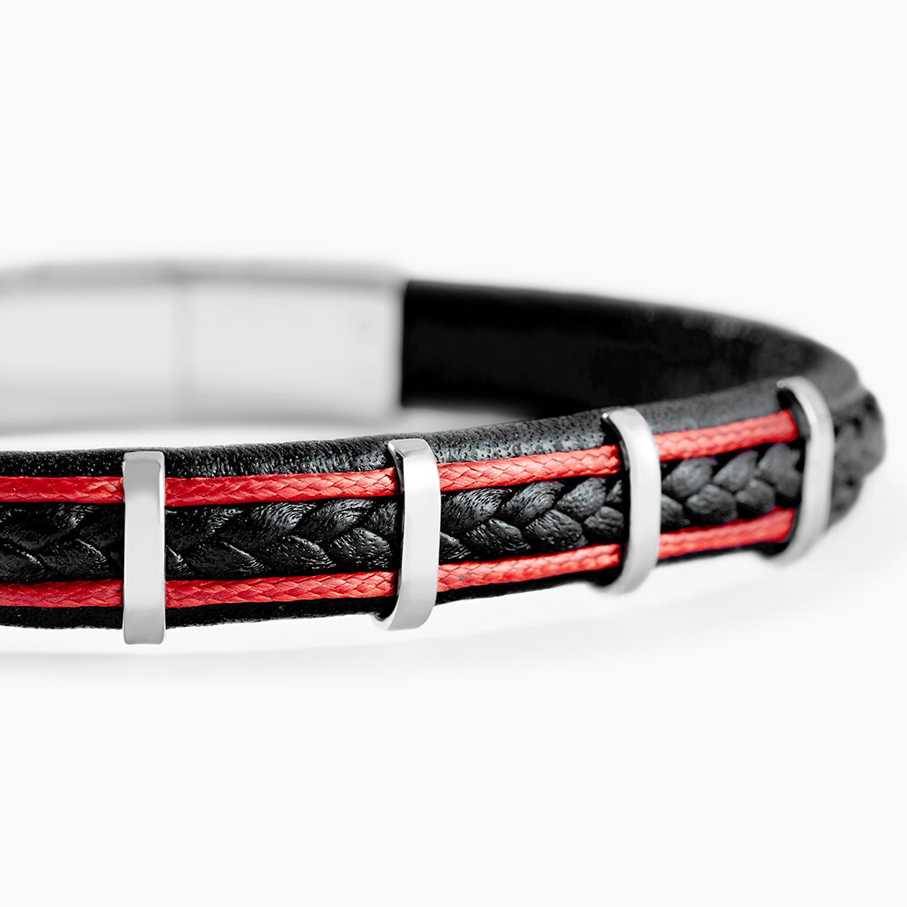 Bracelet Jourdan Kessel Acier Blanc - Bracelets cuir Homme | Marc Orian