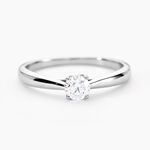 Bague Vicoeuria Ld Platine Blanc Diamant Synth&eacute;tique - Solitaires Femme | Marc Orian