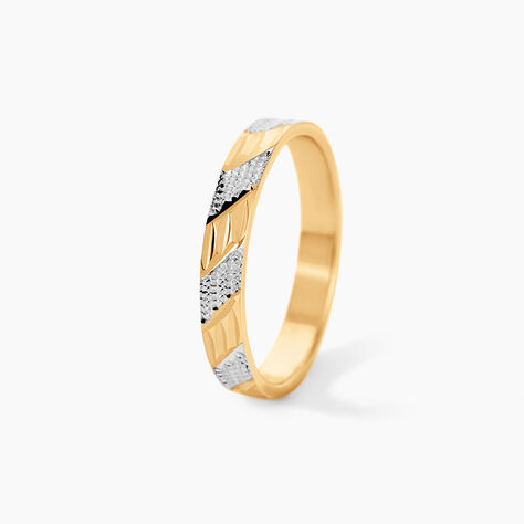 Alliance Manig Ruban Plat Or Bicolore - Alliances duo Unisex | Marc Orian