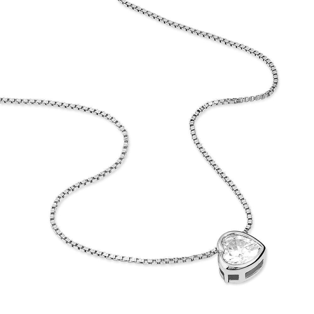 Collier Cherice Argent Blanc Oxyde De Zirconium - Colliers avec pierres Femme | Marc Orian