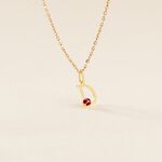 Pendentif Helidie Coccinelle Lettre Or Jaune - Pendentifs Enfant | Marc Orian