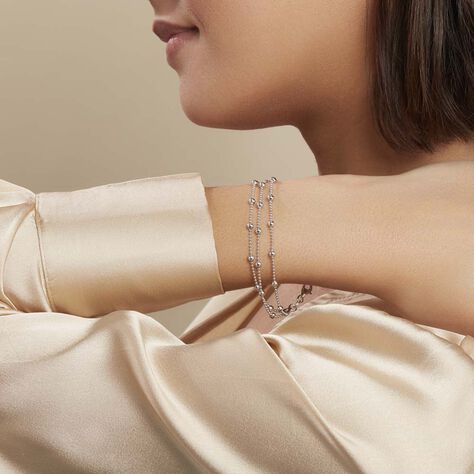Bracelet Souela Argent Blanc - Bracelets chaînes Femme | Marc Orian