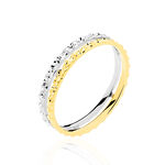 Alliance 2 Rangs Or Bicolore - Alliances personnalis&eacute;es Femme | Marc Orian