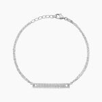 Bracelet Argent Blanc Keylia Oxyde De Zirconium - Bracelets fantaisie Femme | Marc Orian