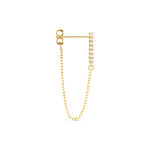 Boucle D'oreille Unitaire Barbra Or Jaune Oxyde De Zirconium - Piercings d'oreilles Femme | Marc Orian