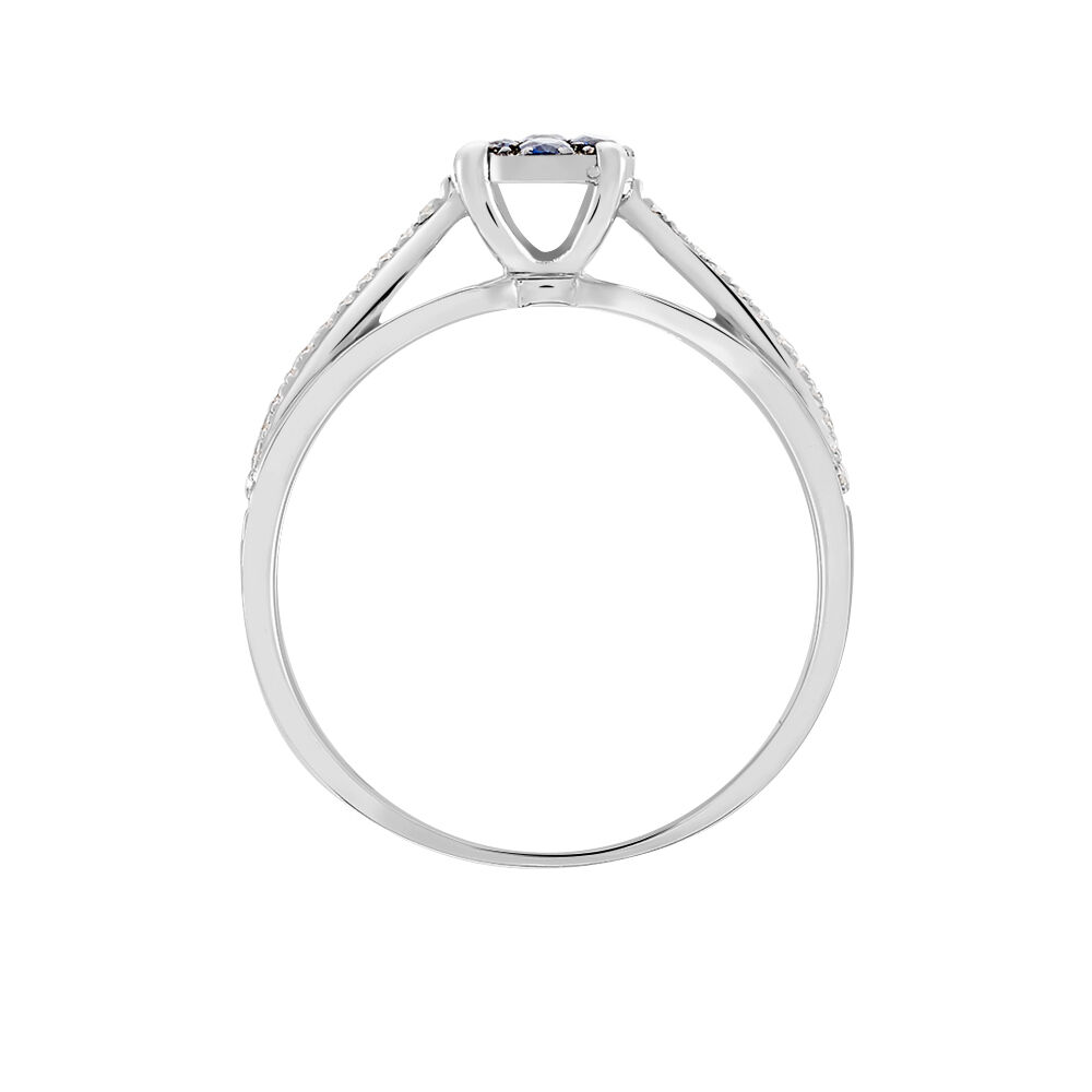 Bague Kate Or Blanc Saphir Et Diamant - Bagues vintage Femme | Marc Orian