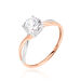 Bague Solitaire Micheline Or Bicolore Oxyde De Zirconium - Solitaires Femme | Marc Orian