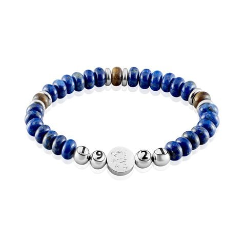 Bracelet Jourdan 1921 Acier Blanc œil De Tigre - Fête des pères Homme | Marc Orian