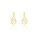 Boucles D'oreilles Pendantes Evana Or Jaune Oxyde De Zirconium - Pendantes Femme | Marc Orian