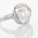 Bague Argent Roula Perle De Culture Oxydes De Zirconium - Bijoux fantaisie Femme | Marc Orian