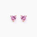 Boucles D'oreilles Puces Kelvyn Argent Rose Oxyde De Zirconium - Puces Femme | Marc Orian