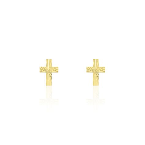 Boucles D'oreilles Puces Cristian Or Jaune - Puces Femme | Marc Orian