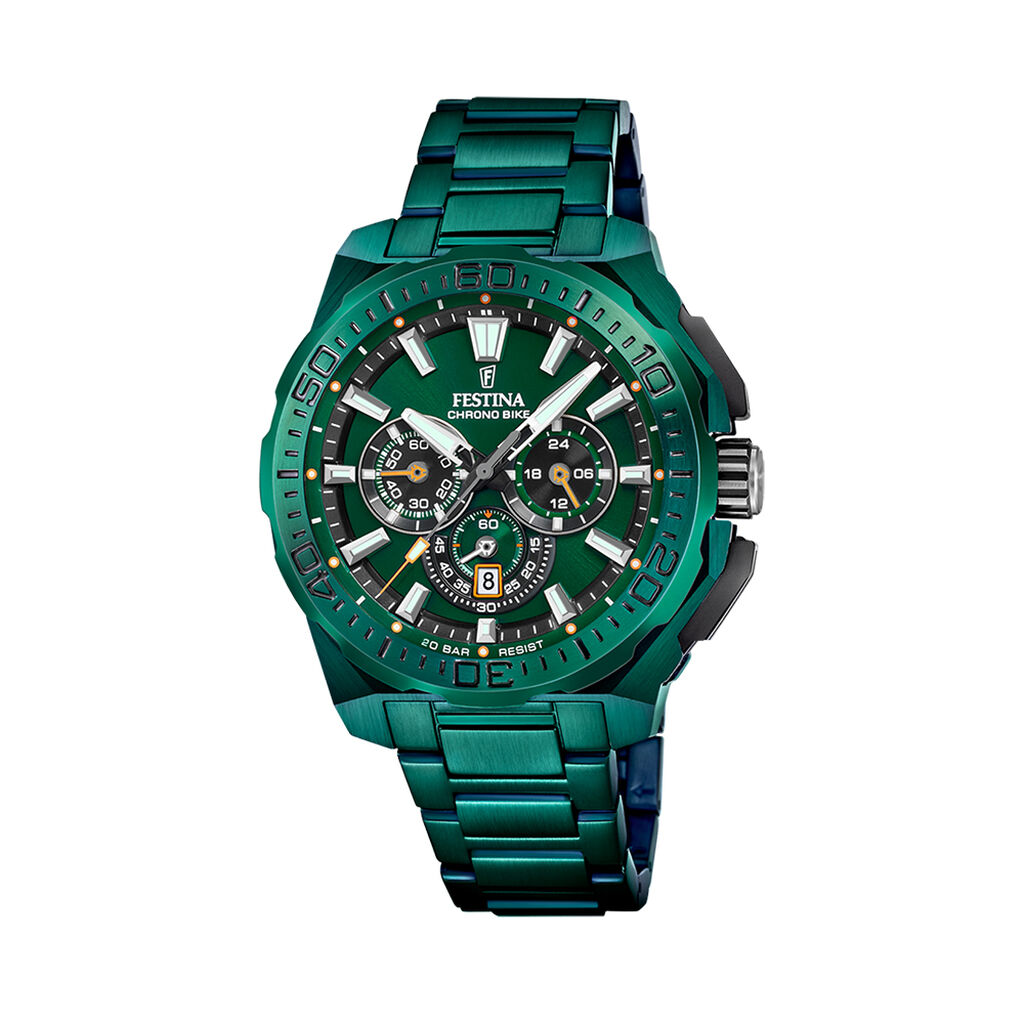Montre Festina Chrono Bike Edition Speciale Vert - Montres &eacute;tanches Homme | Marc Orian