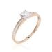 Bague Harem Or Rose Oxyde - Solitaires Femme | Marc Orian