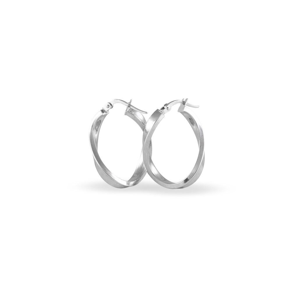 Créoles Silla Or Blanc - Créoles Femme | Marc Orian