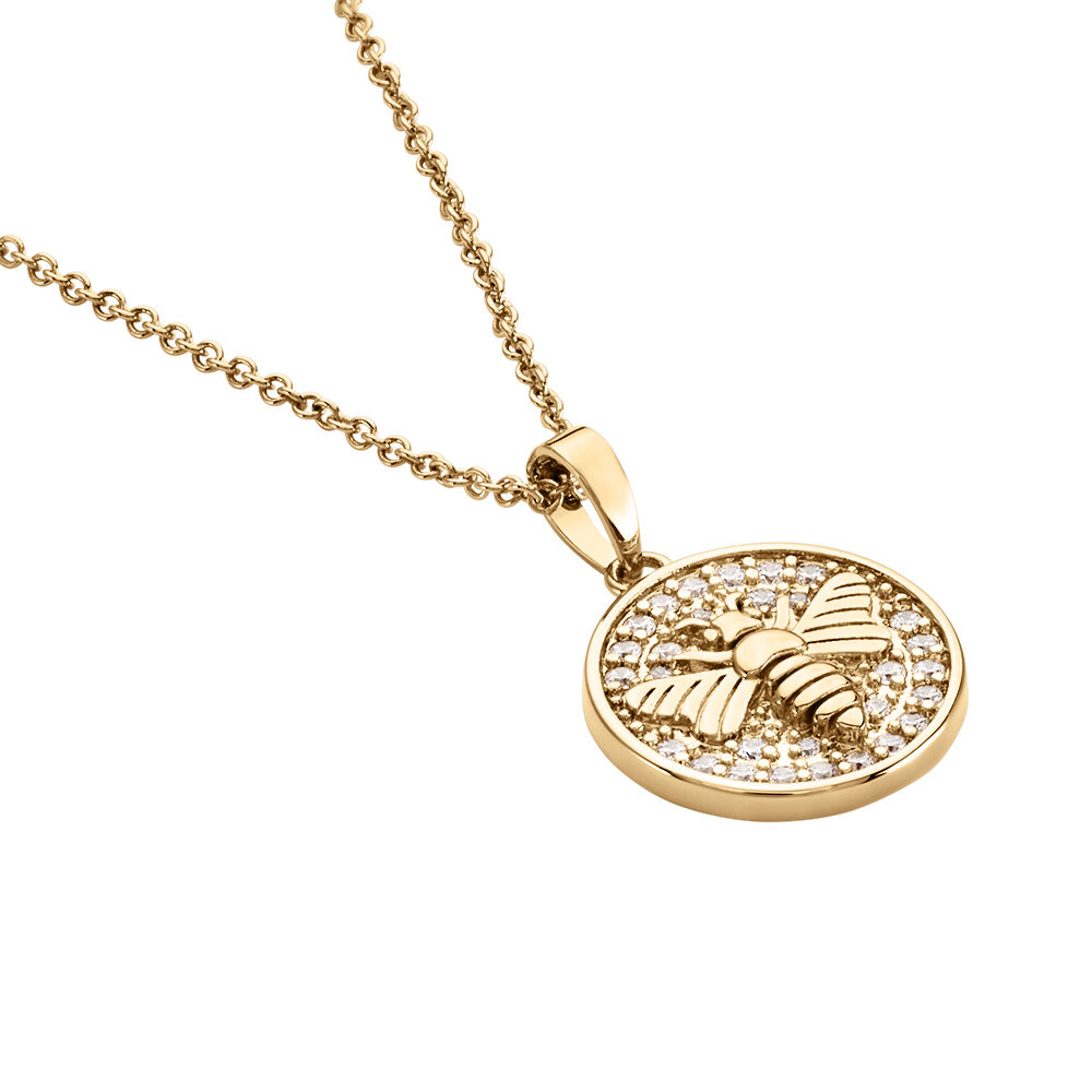 Collier Abelha Plaqué Or Jaune Oxyde De Zirconium - Colliers avec pierres Femme | Marc Orian