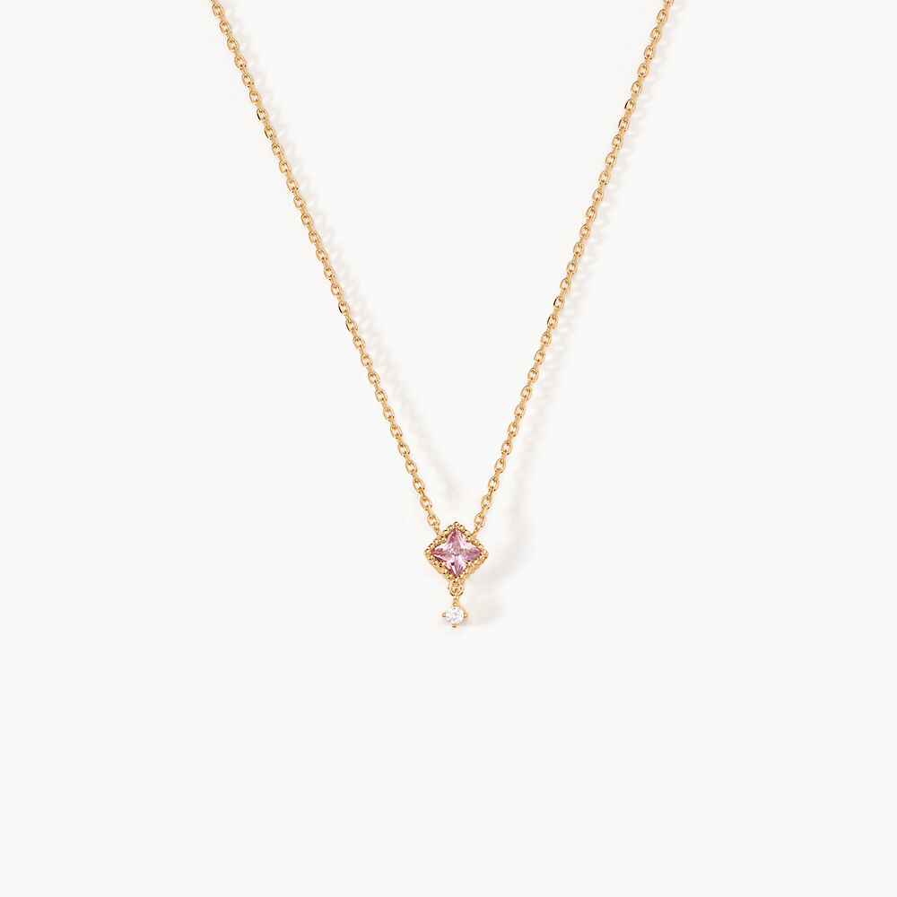 Collier Azel Plaqu&eacute; Or Jaune Oxyde De Zirconium - Colliers avec pierres Femme | Marc Orian