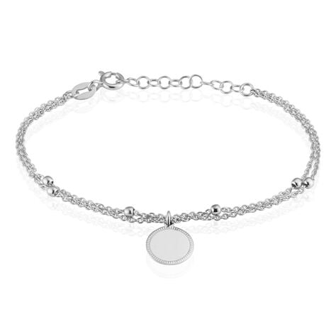 Bracelet Nouela Argent Blanc - Bracelets Medailles Femme | Marc Orian