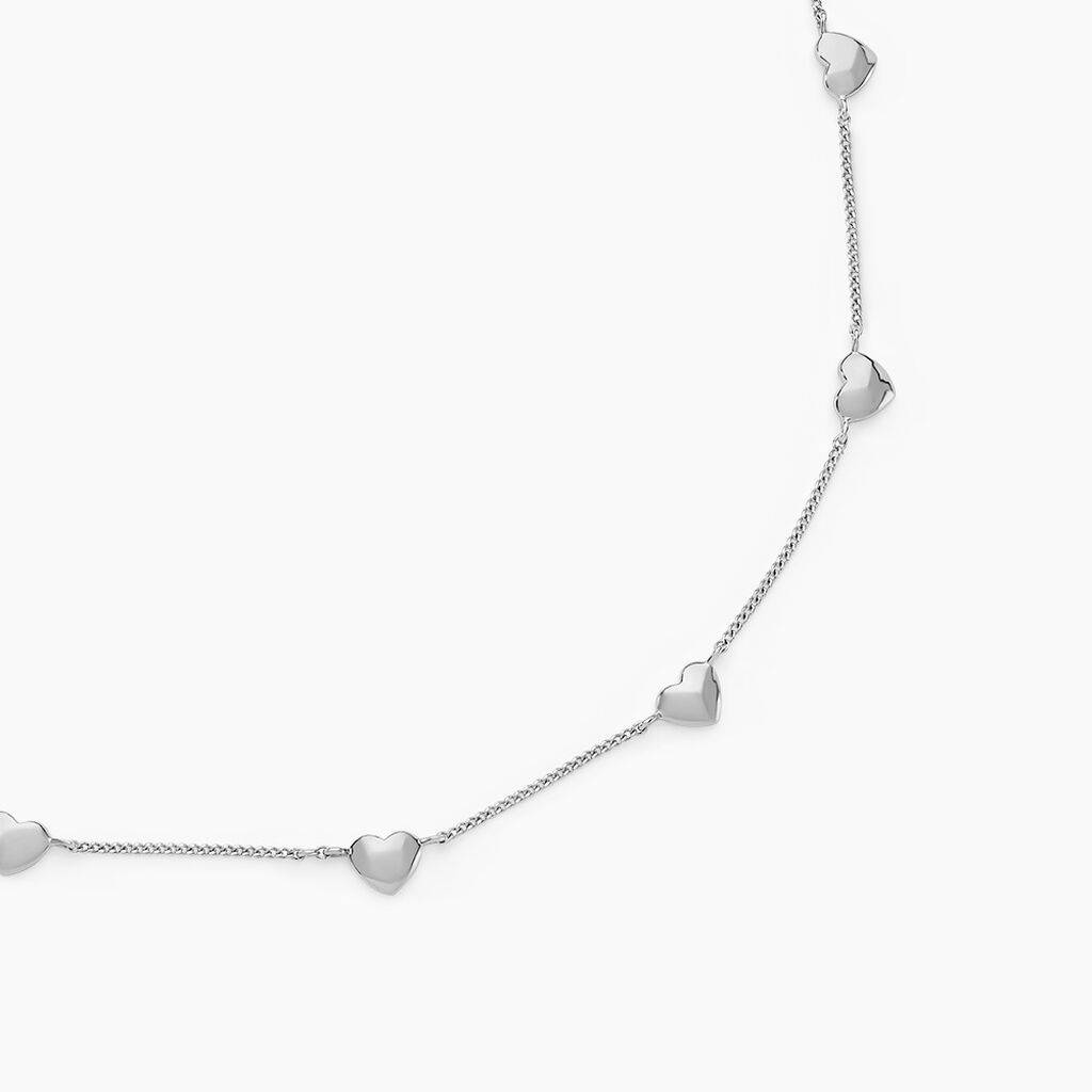 Collier Cœur D'amour Argent Blanc - Colliers Femme | Marc Orian