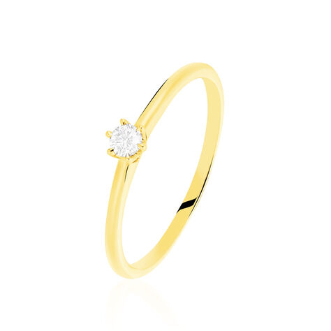 Bague Solitaire Annelies Or Jaune Diamant - Solitaires Femme | Marc Orian