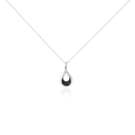 Collier Romanne Or Blanc Diamant - Colliers avec pierres Femme | Marc Orian