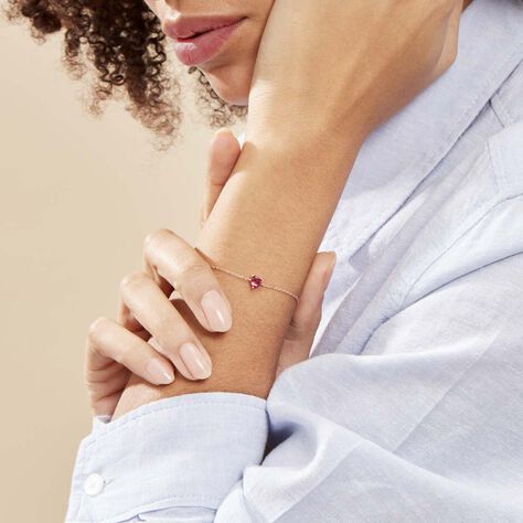 Bracelet Kelvyn Argent Rose Oxyde - Bracelets chaînes Femme | Marc Orian