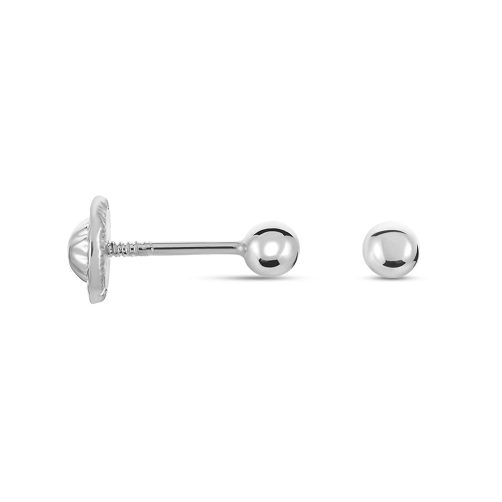 Boucles D'oreilles Puces Or Blanc Fidelia - Puces Famille | Marc Orian