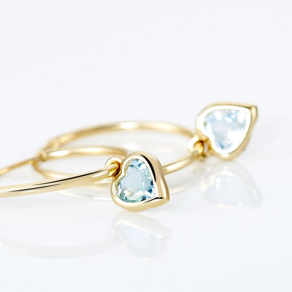 Cr&eacute;oles Marsie Coeur Or Jaune Topaze - Cr&eacute;oles Femme | Marc Orian