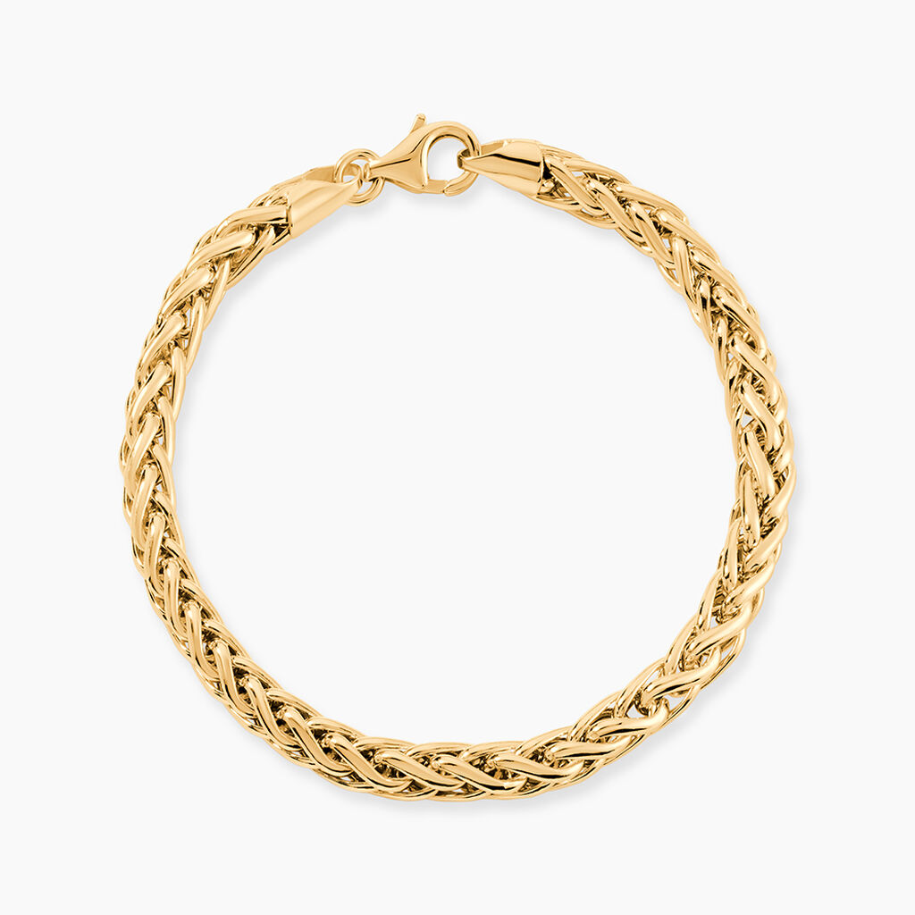 Bracelet Jany Maille Palmier Or Jaune - Bracelets mailles Femme | Marc Orian