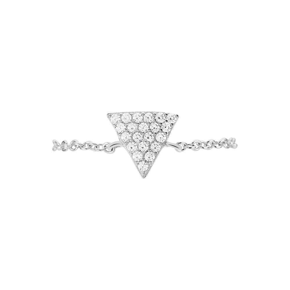 Bague Zelda Argent Blanc Oxyde De Zirconium - Bagues avec pierre Femme | Marc Orian
