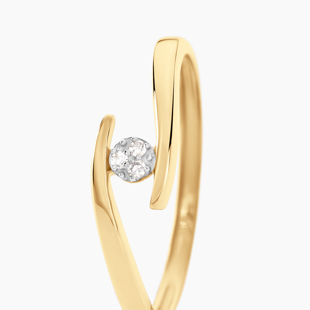 Bague Nolah Or Jaune Diamant - Parures de mariage Femme | Marc Orian