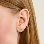 Boucles D'Oreilles Puces Fannelle Argent Dor&eacute; A L'Or 750/1000 Oxyde De Zirconium - Puces Femme | Marc Orian