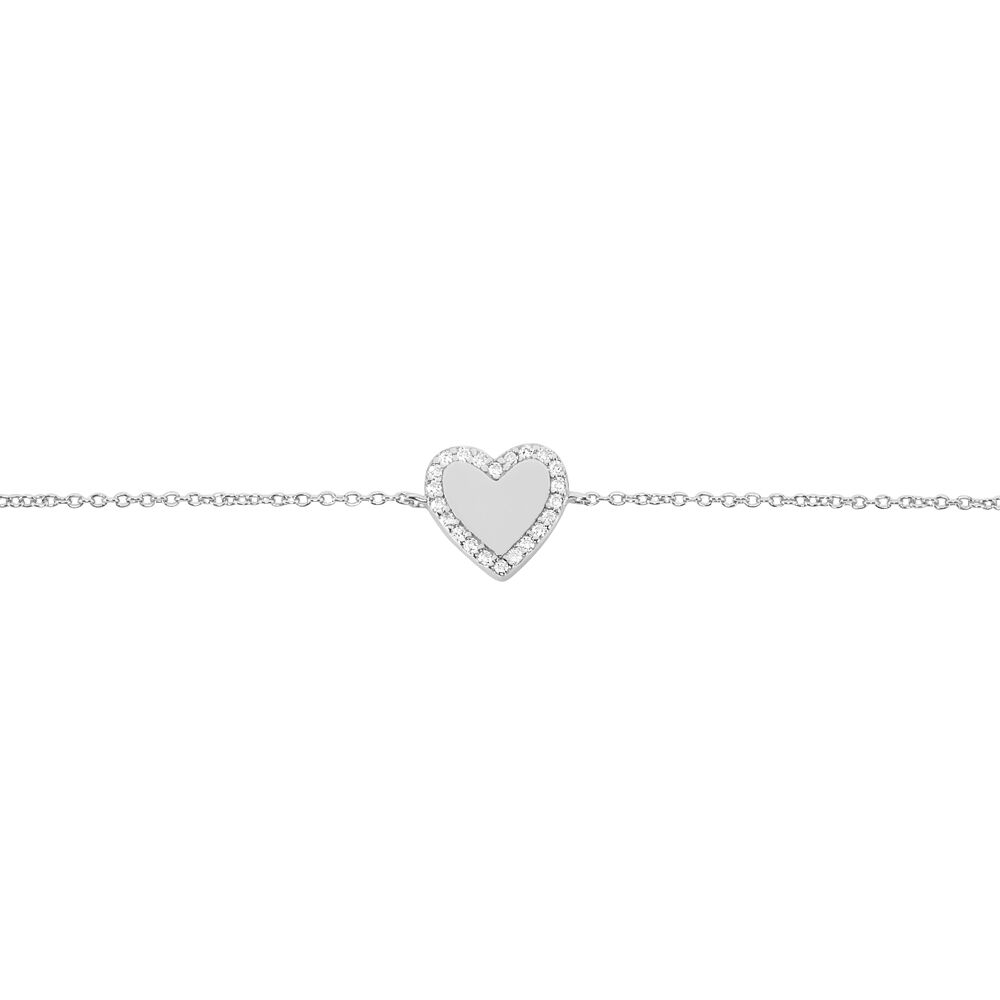 Bracelet Tylvina Argent Blanc Oxyde De Zirconium - Bracelets chaînes Femme | Marc Orian