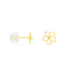 Boucles D'oreilles Puces Philine Fleur Or Jaune - Puces Famille | Marc Orian