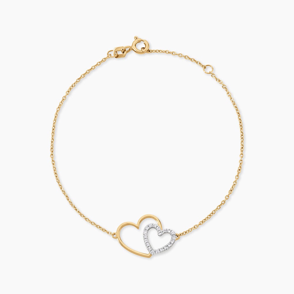 Bracelet Marineta Argent Dor&eacute; A L'Or 750/1000 Oxyde De Zirconium - Bracelets cha&icirc;nes  | Marc Orian