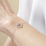 Bracelet Elansa Argent Blanc Oxyde De Zirconium - Bracelets fantaisie Femme | Marc Orian