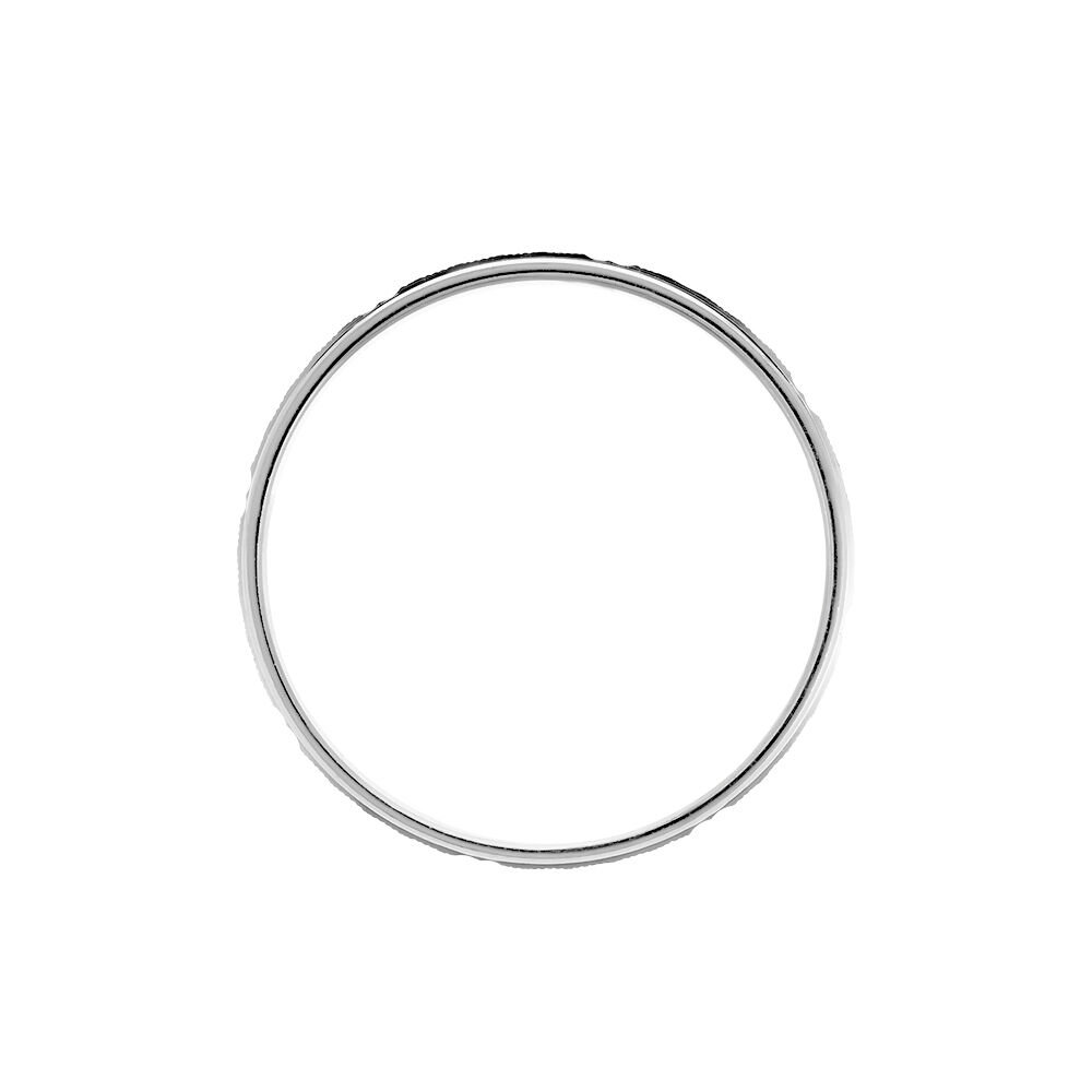 Alliance Romeo Argent Blanc - Alliances personnalisées Homme | Marc Orian