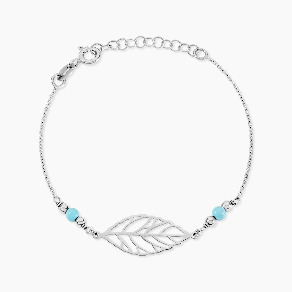 Bracelet Grethel Argent Blanc Turquoise - Bracelets fantaisie Femme | Marc Orian