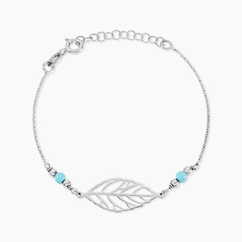 Bracelet Grethel Argent Blanc Turquoise - Bracelets fantaisie Femme | Marc Orian