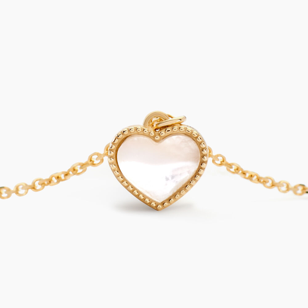 Collier L'amour Color&eacute; Or Jaune Nacre - Colliers avec pierres Femme | Marc Orian