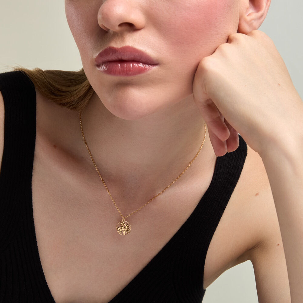 Collier Dahlila Argent Dor&eacute; A L'Or 750/1000 - Colliers ete Femme | Marc Orian
