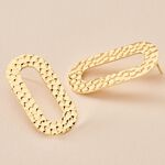 Boucles D'oreilles Puces Oren Acier Dor&eacute; - Puces Femme | Marc Orian