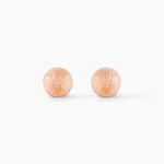 Boucles D'oreilles Puces Fidelia Boule Sablee Or Rose - Puces Femme | Marc Orian